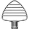 Batteur à pâtisserie en acier inoxydable pour batteur sur socle à tête inclinable KitchenAid 4,5 et 5 pintes (argent)